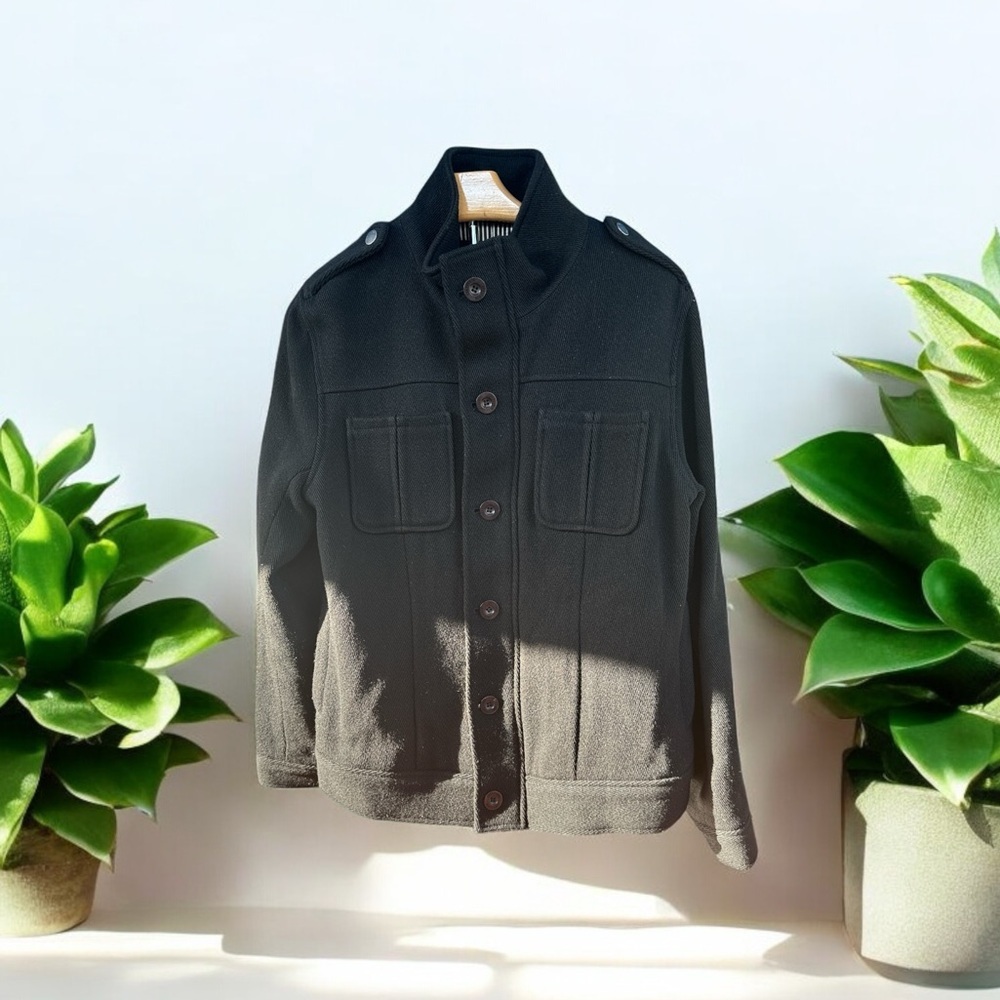 VTG Chevignon Legend Label Button Cotton Blazer Coat Men’s Large Black